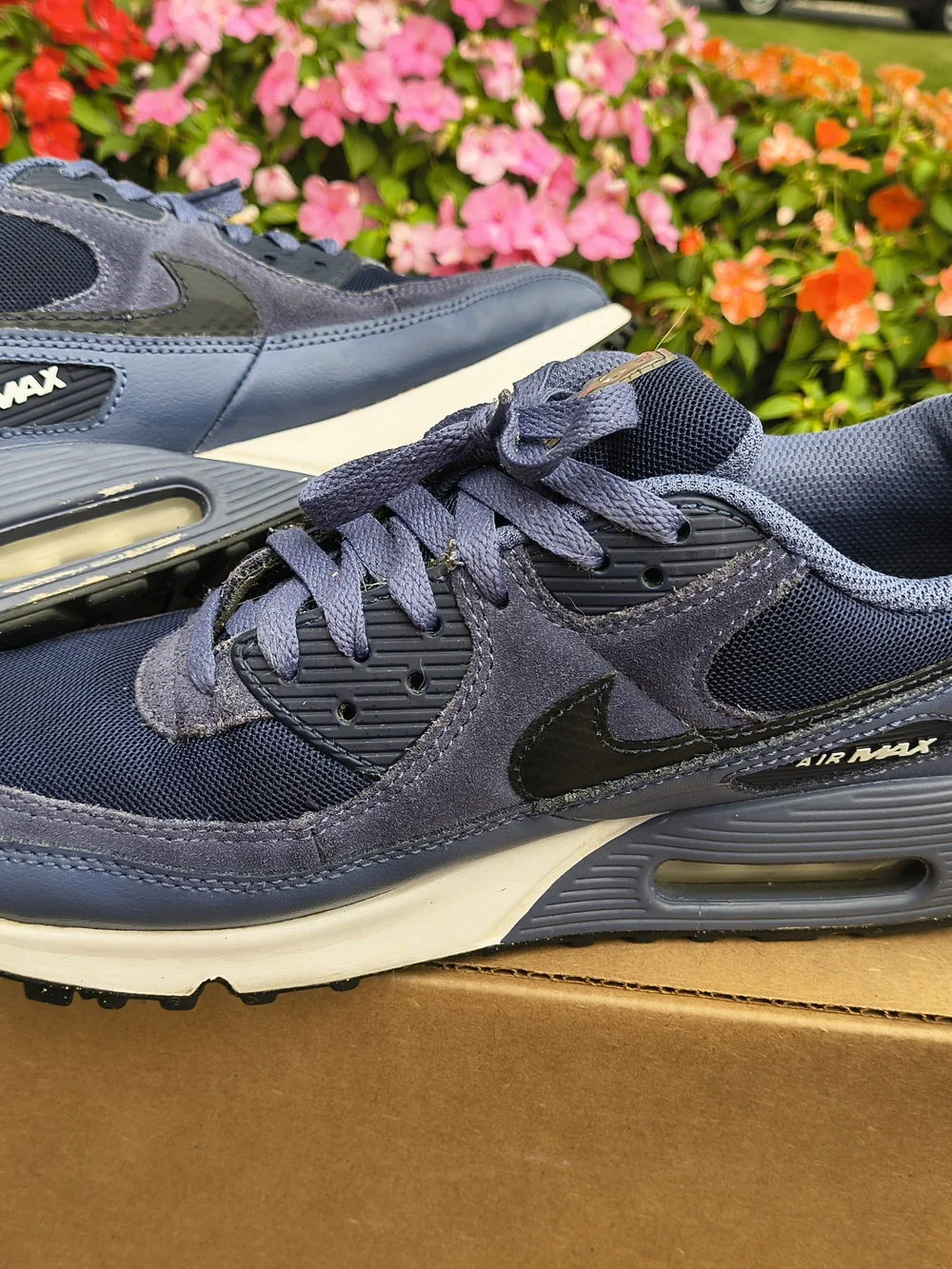 Nike Navy and Black Air Max Retro Sneakers